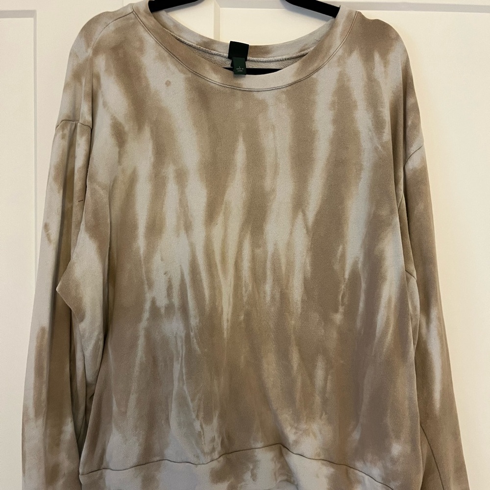 Tie-Dye Beige Women's Top